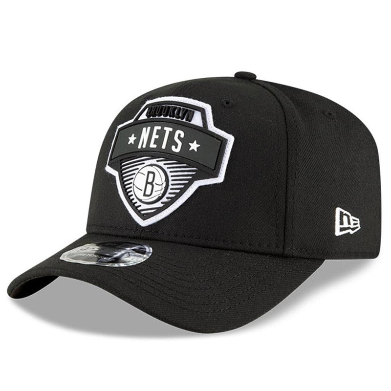 Brooklyn Nets New Era NBA 2020 Tip-Off 9FIFTY Stretch-Snap Curve Hat – Black