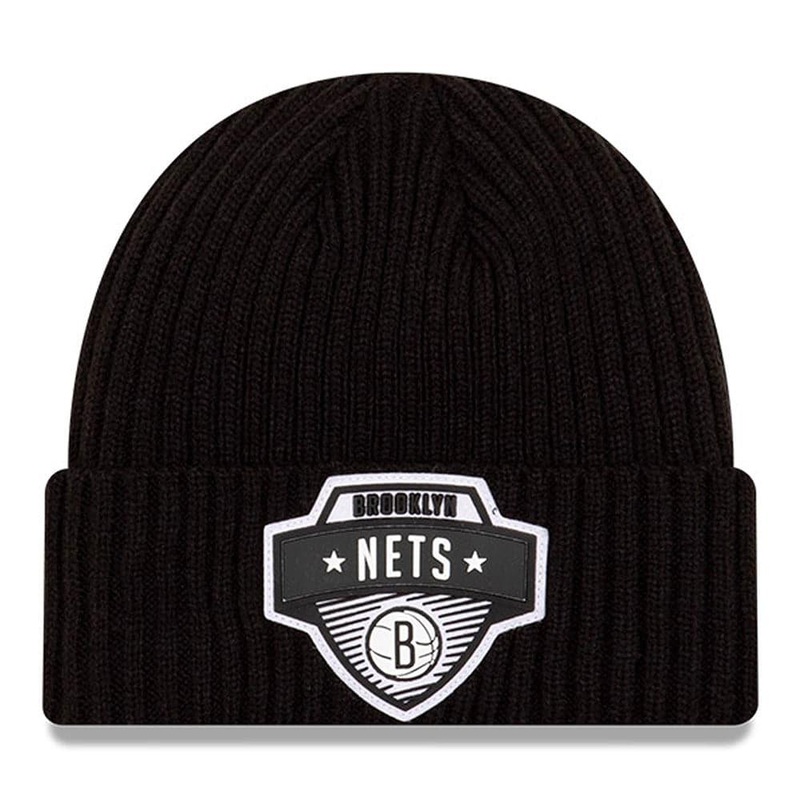 Brooklyn Nets New Era NBA 2020 Tip-Off Cuffed Knit Beanie – Black