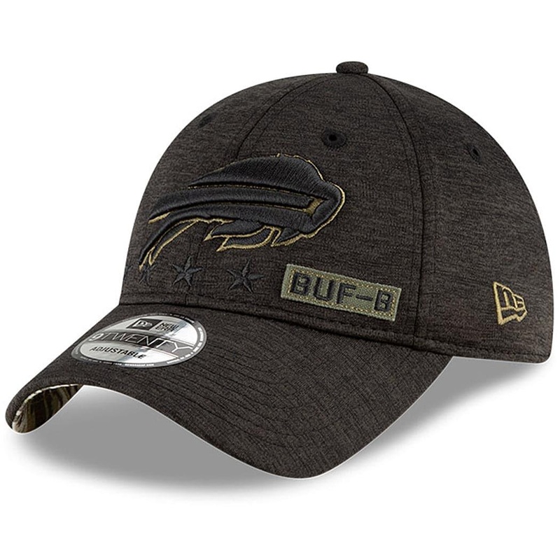 Buffalo Bills New Era NFL 2020 Salute To Service 9TWENTY Curve Hat – Black
