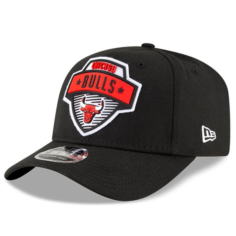 Chicago Bulls New Era NBA 2020 Tip-Off 9FIFTY Stretch-Snap Curve Hat – Black