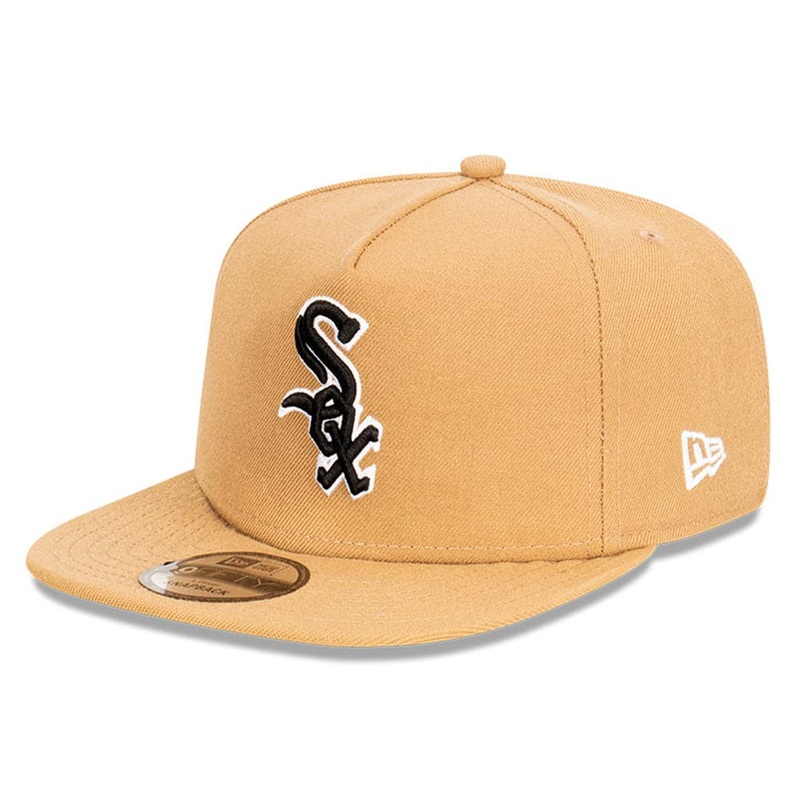 Chicago White Sox New Era MLB Team 9FIFTY A-Frame Snapback Hat – Khaki