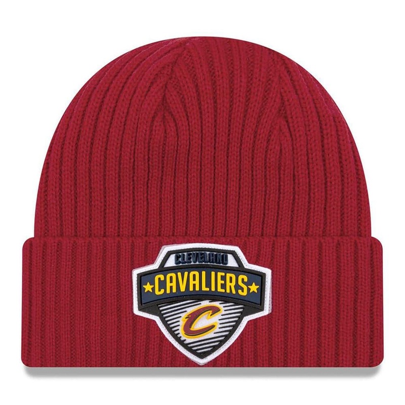 Cleveland Cavaliers New Era NBA 2020 Tip-Off Cuffed Knit Beanie – Burgundy