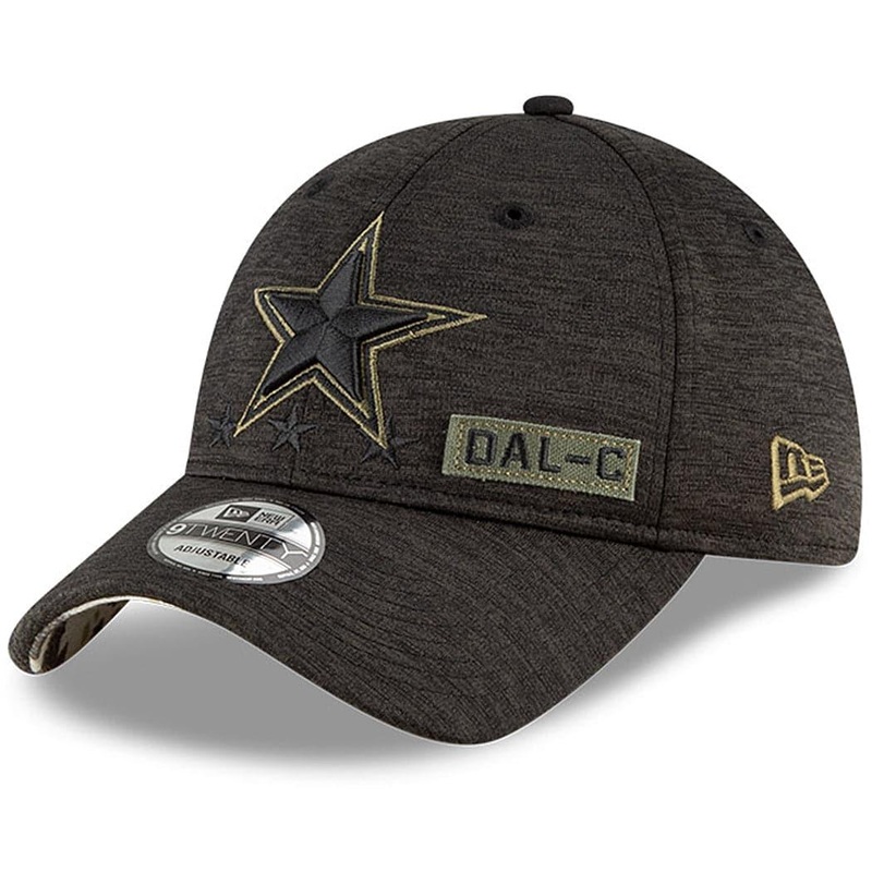 Dallas Cowboys New Era NFL 2020 Salute To Service 9TWENTY Curve Hat – Black