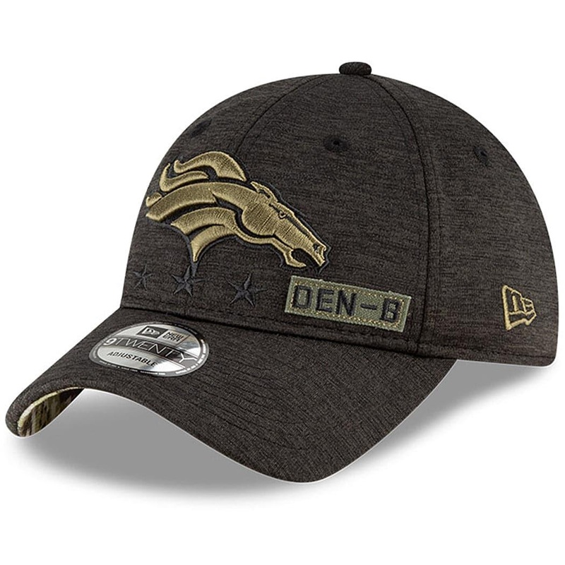 Denver Broncos New Era NFL 2020 Salute To Service 9TWENTY Curve Hat – Black