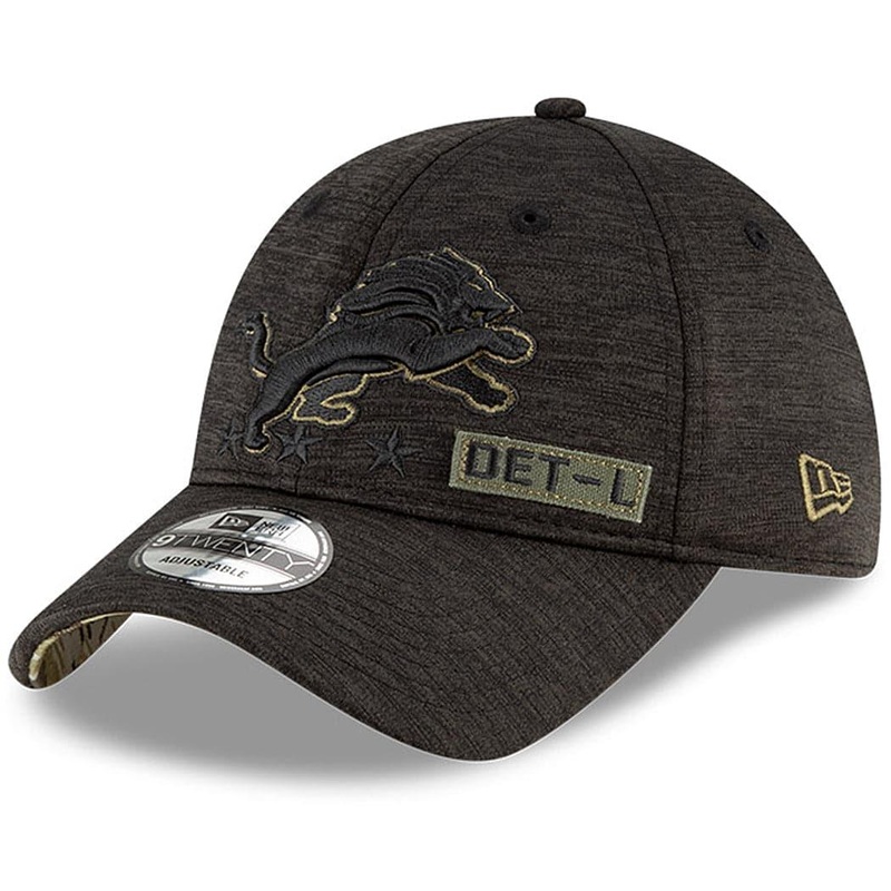Detroit Lions New Era NFL 2020 Salute To Service 9TWENTY Curve Hat – Black