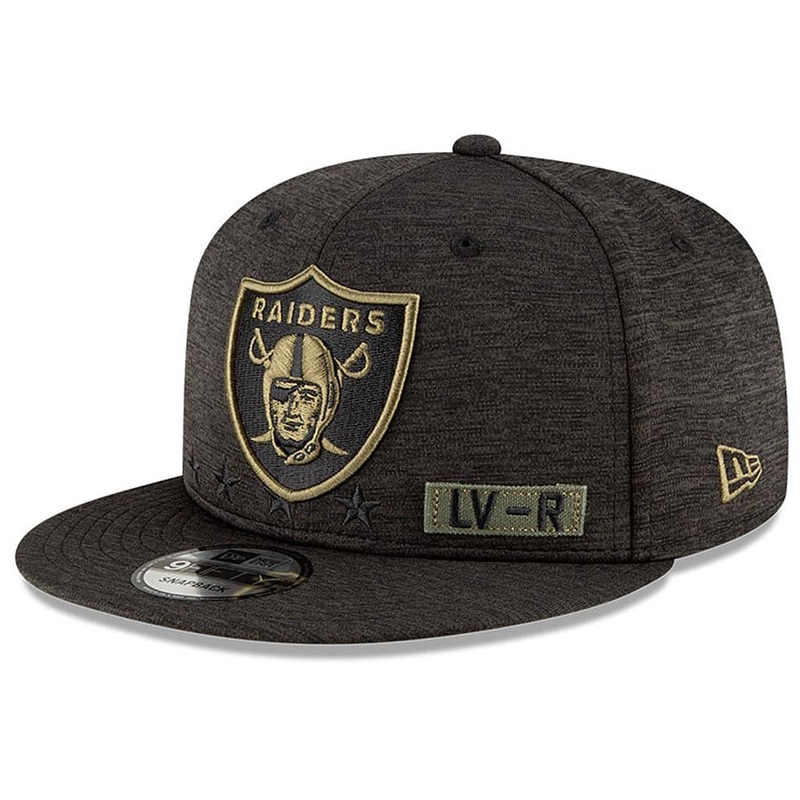 Las Vegas Raiders New Era NFL 2020 Salute To Service 9FIFTY Snapback Hat – Black