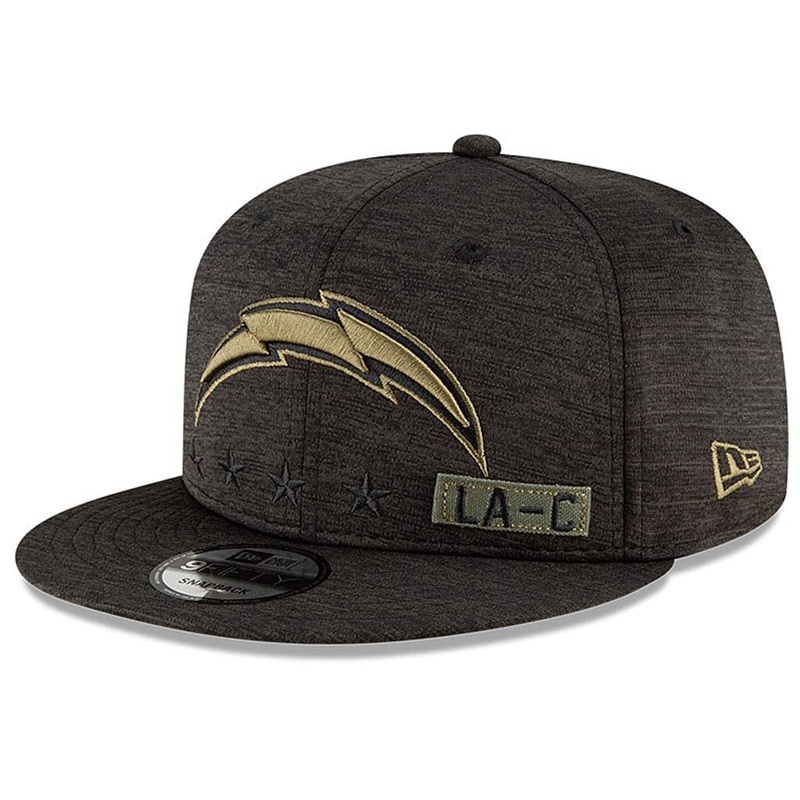 Los Angeles Chargers New Era NFL 2020 Salute To Service 9FIFTY Snapback Hat – Black