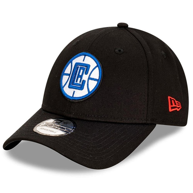 Los Angeles Clippers New Era NBA Team Stripes 9FORTY Cloth Strap Curve Hat – Black