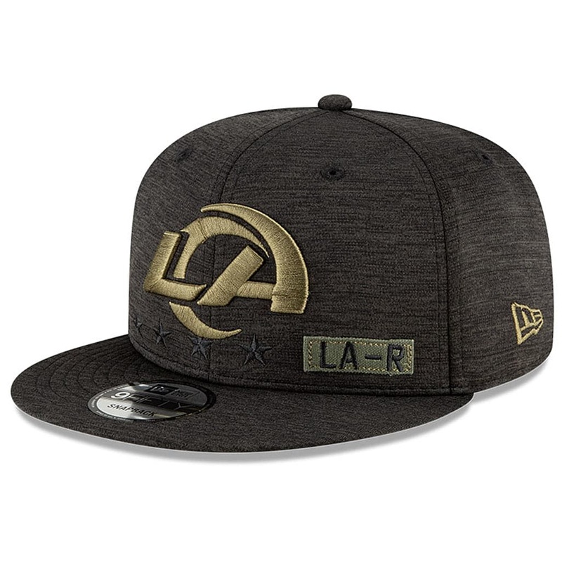 Los Angeles Rams New Era NFL 2020 Salute To Service 9FIFTY Snapback Hat – Black