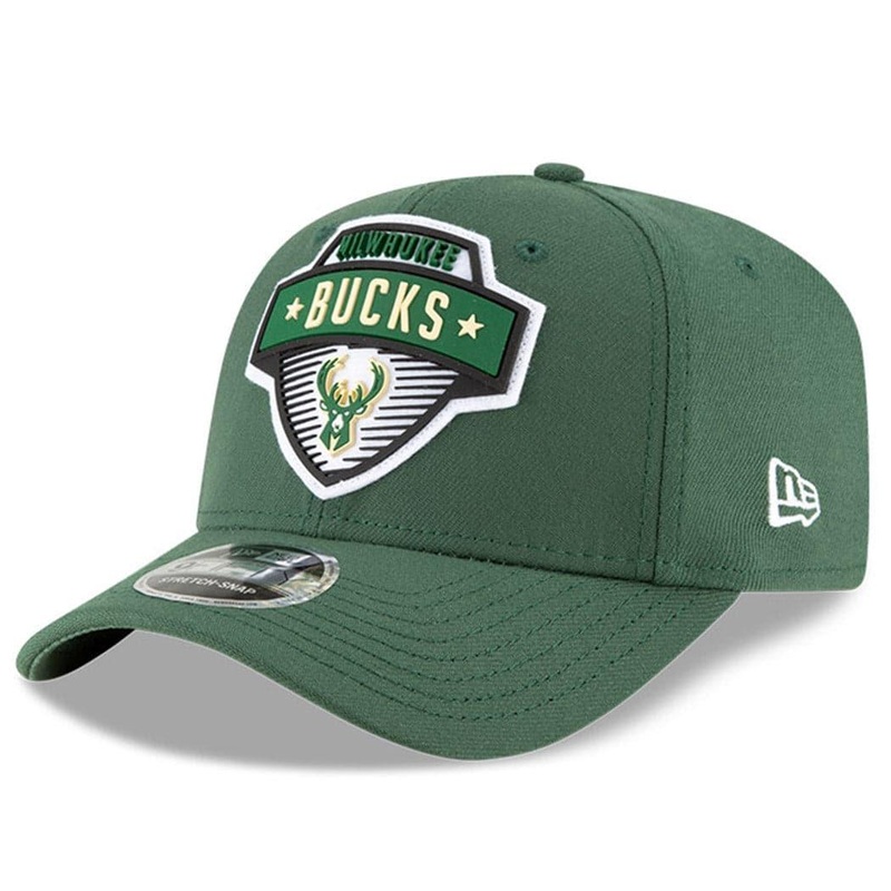 Milwaukee Bucks New Era NBA 2020 Tip-Off 9FIFTY Stretch-Snap Curve Hat – Green