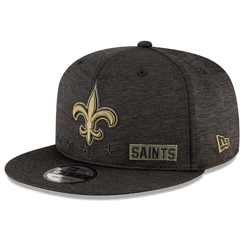 New Orleans Saints New Era NFL 2020 Salute To Service 9FIFTY Snapback Hat – Black