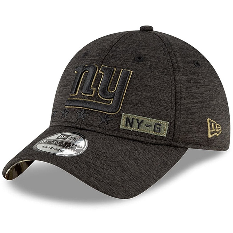 New York Giants New Era NFL 2020 Salute To Service 9TWENTY Curve Hat – Black