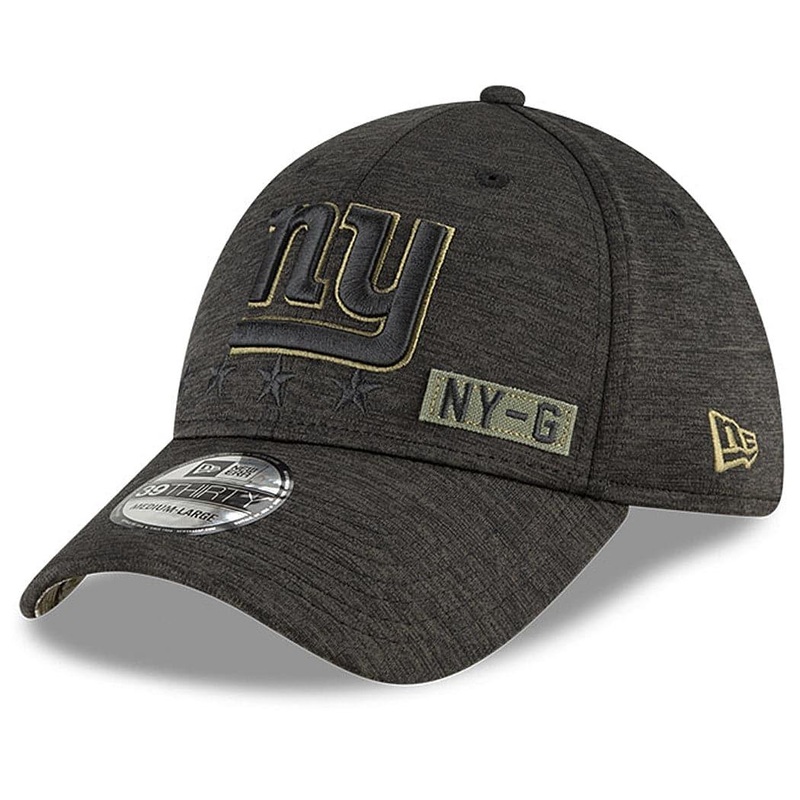 New York Giants New Era NFL 2020 Sideline 39THIRTY Flex Fit Curve Hat – Black