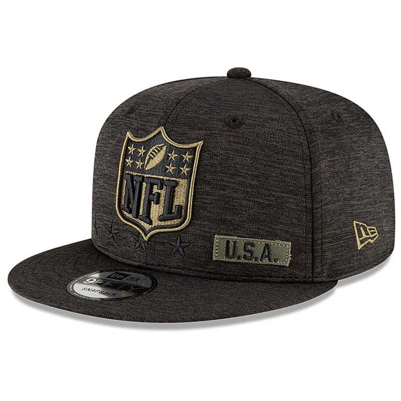 NFL Shield New Era NFL 2020 Salute To Service 9FIFTY Snapback Hat – Black