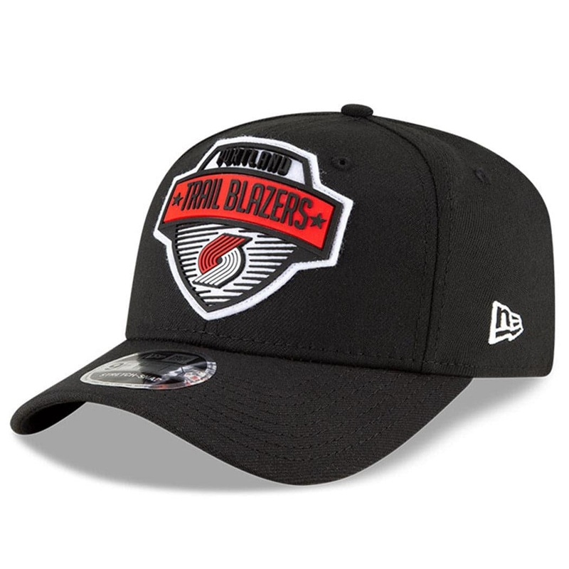 Portland Trail Blazers New Era NBA 2020 Tip-Off 9FIFTY Stretch-Snap Curve Hat – Black