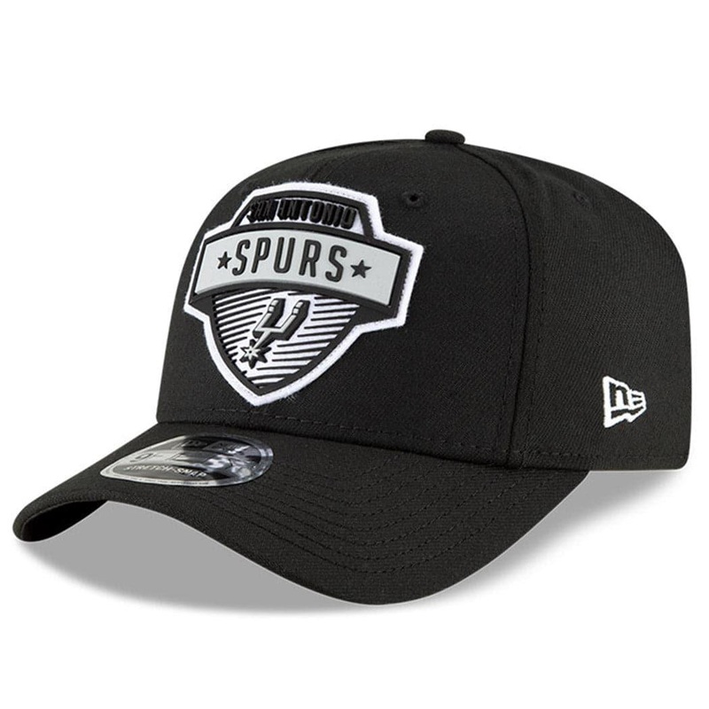 San Antonio Spurs New Era NBA 2020 Tip-Off 9FIFTY Stretch-Snap Curve Hat – Black