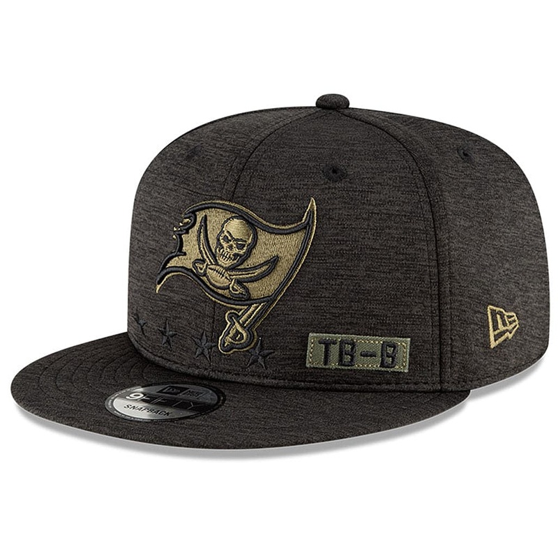 Tampa Bay Buccaneers New Era NFL 2020 Salute To Service 9FIFTY Snapback Hat – Black
