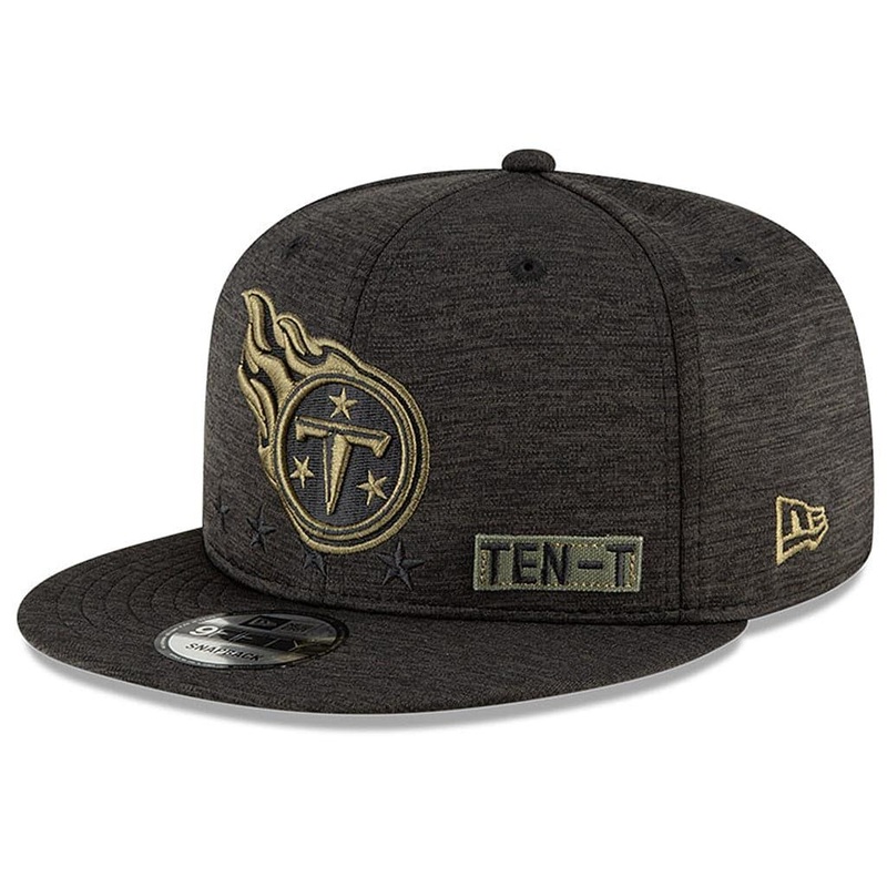Tennessee Titans New Era NFL 2020 Salute To Service 9FIFTY Snapback Hat – Black