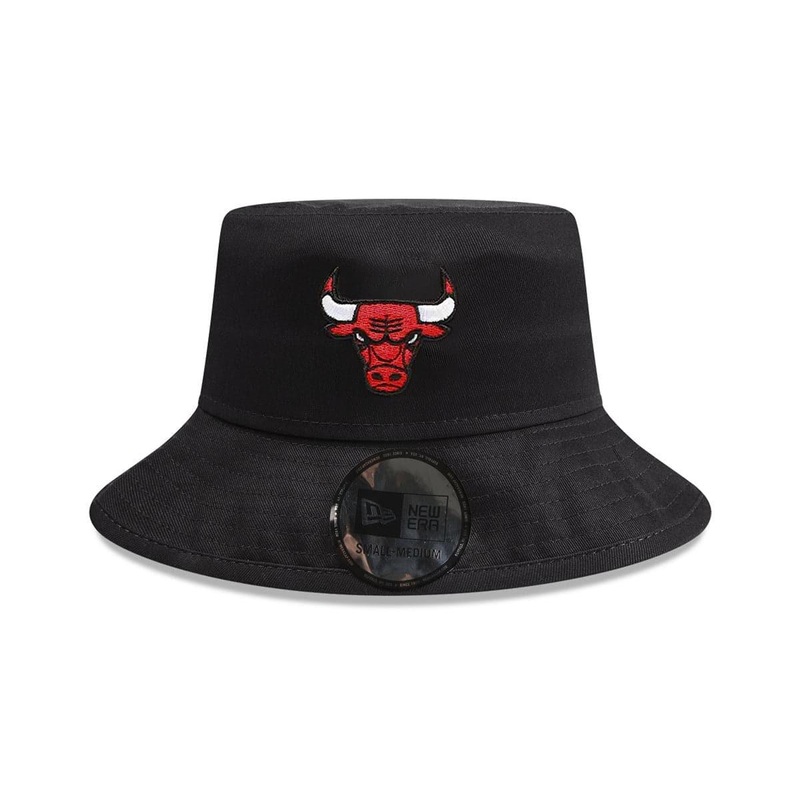 Youths Chicago Bulls New Era Team NBA Washed Bucket Hat – Black
