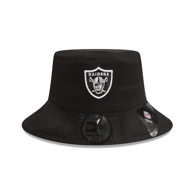 Youths Las Vegas Raiders New Era NFL Team Washed Bucket Hat – Black