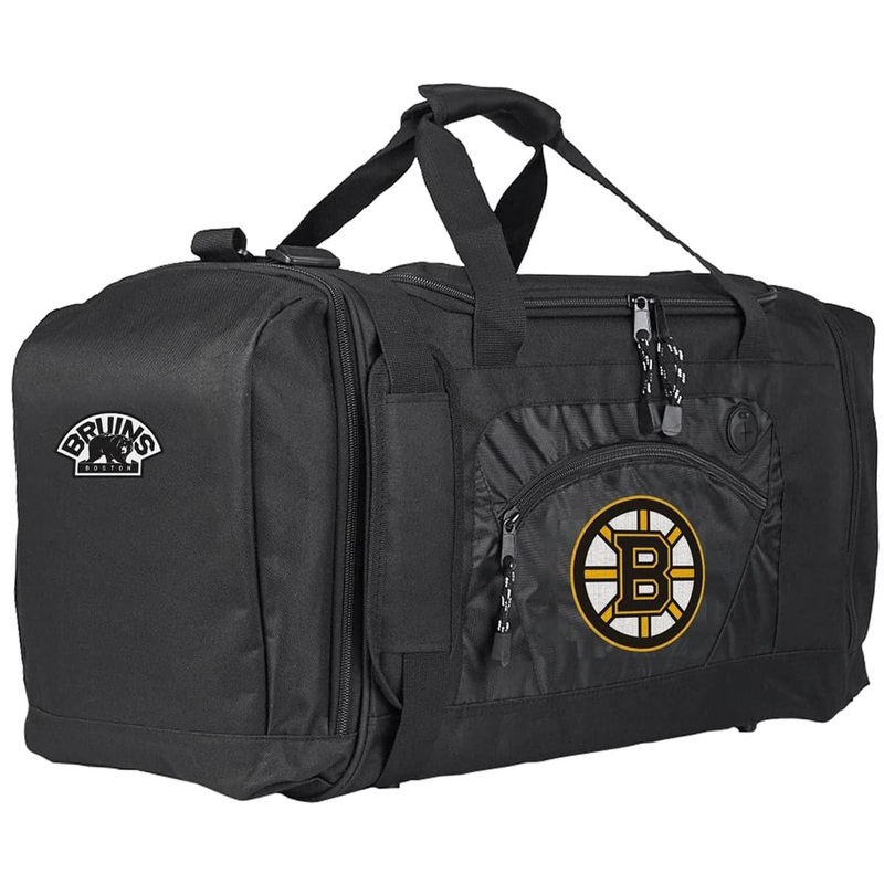 Boston Bruins Northwest NHL Roadblock Duffel Bag – Black