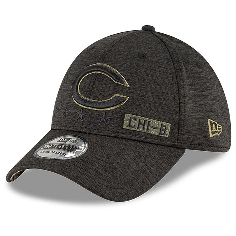 Chicago Bears New Era NFL 2020 Sideline 39THIRTY Flex Fit Curve Hat – Black