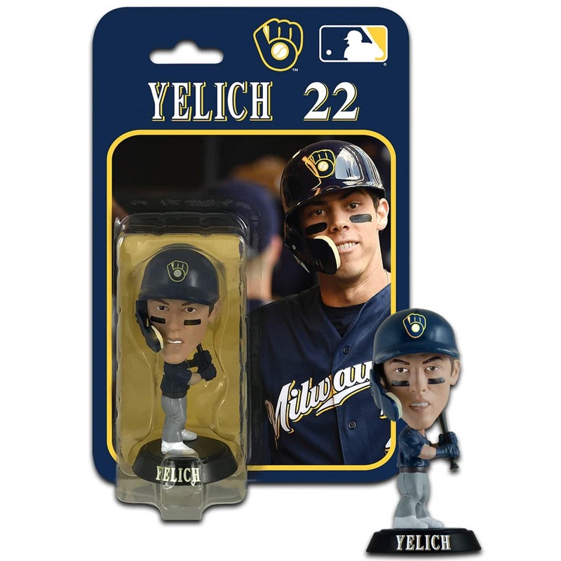 Christian Yelich Milwauklee Brewers Imports Dragon MLB 4″ Bobblehead Figure