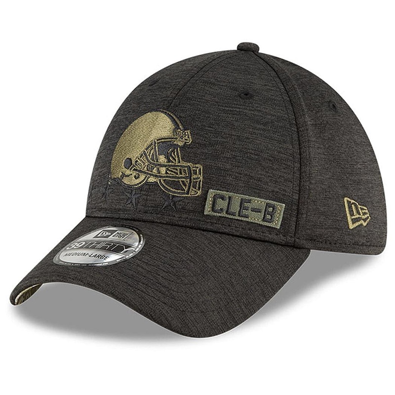 Cleveland Browns New Era NFL 2020 Sideline 39THIRTY Flex Fit Curve Hat – Black