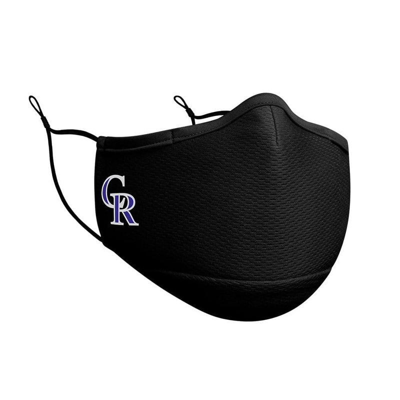 Colorado Rockies New Era MLB On-Field Team Logo Face Mask – Black
