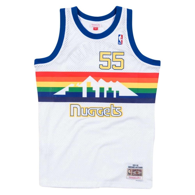 Dikembe Mutombo Denver Nuggets Mitchell & Ness NBA 96-97 Swingman Jersey – White