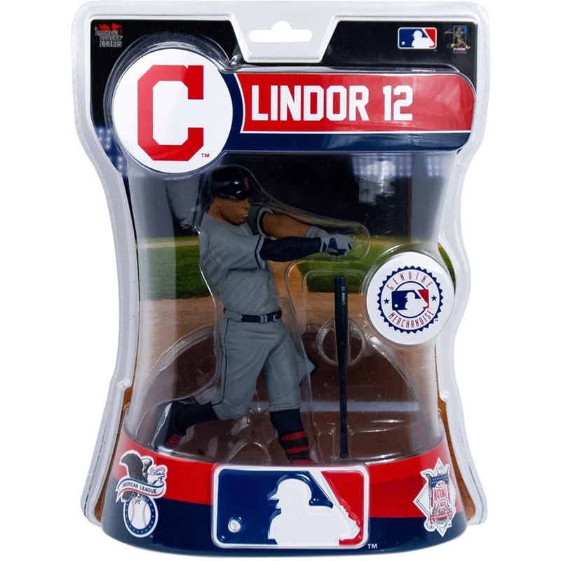 Francisco Lindor Cleveland Indians Imports Dragon MLB 6″ Action Figure – Grey