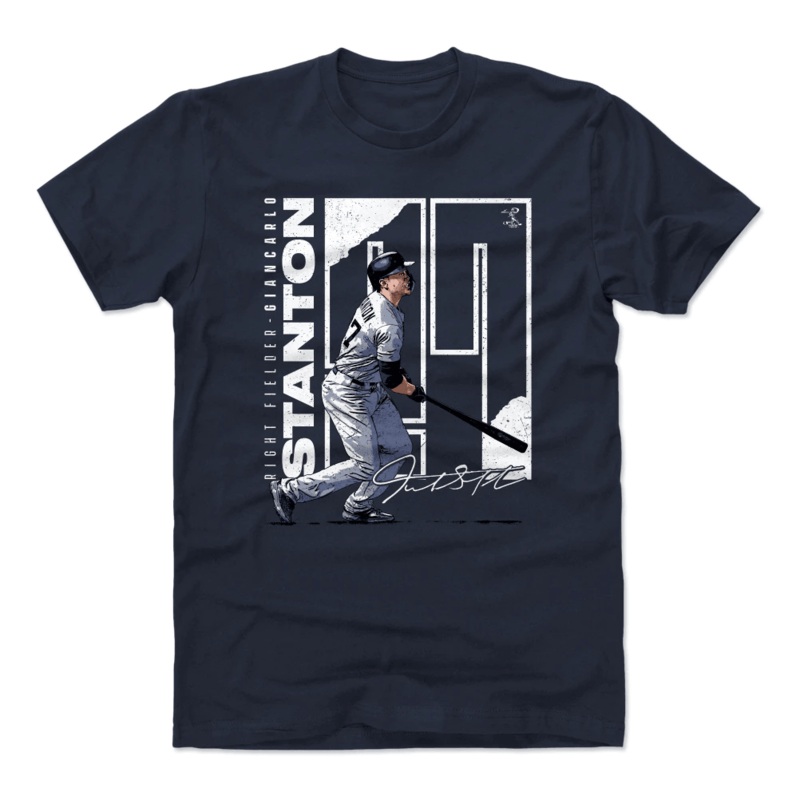 Giancarlo Stanton New York Yankees 500 Level MLB Stretch T-Shirt – Navy