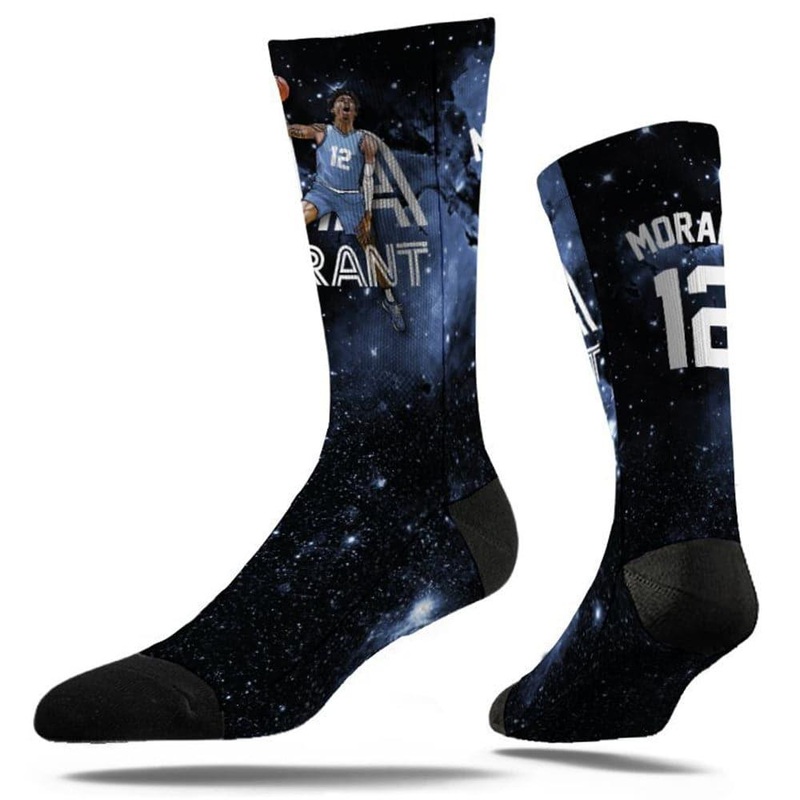 Ja Morant Memphis Grizzlies Strideline NBA Galaxy Classic Crew Socks – Black