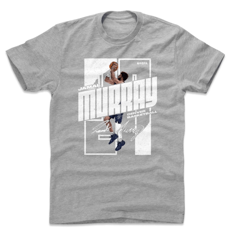 Jamal Murray Denver Nuggets 500 Level NBA Stretch T-Shirt – Grey