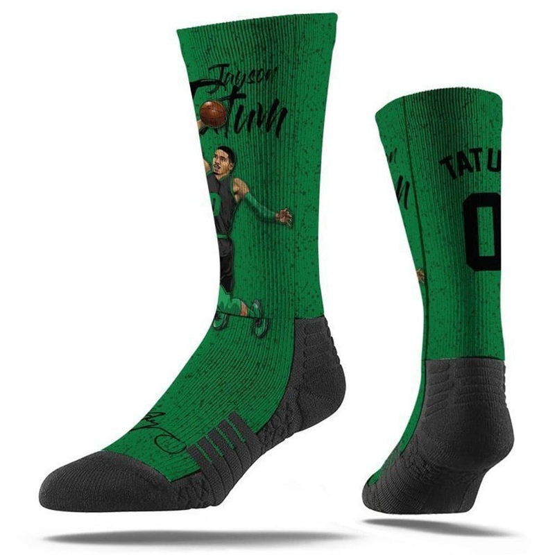 Jason Tatum Boston Celtics Strideline NBA Action Classic Crew Socks – Green