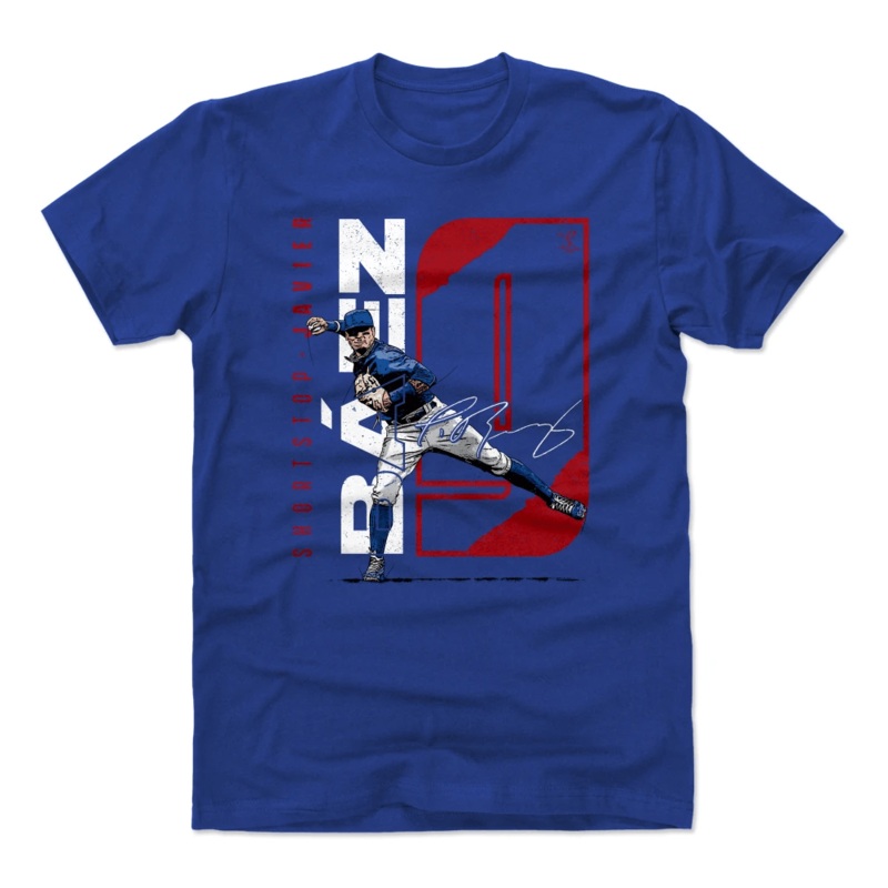 Javier Baez Chicago Cubs 500 Level MLB Stretch T-Shirt – Royal