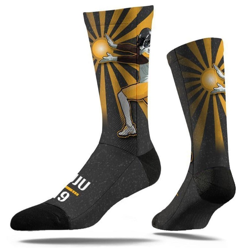 Juju Smith-Shuster Pittsburgh Steelers Strideline NFL Celebration Classic Crew Socks – Black