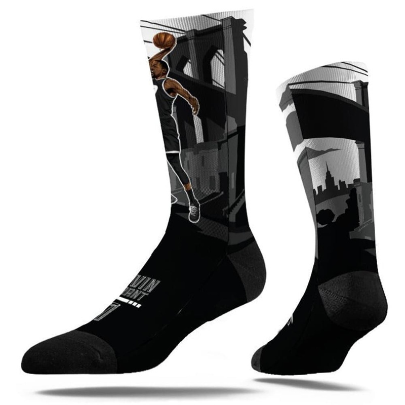 Kevin Durant Brooklyn Nets Strideline NBA Action Classic Crew Socks – White