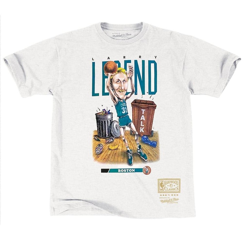 Larry Bird Boston Celtics Mitchell & Ness NBA Cartoon Series Vintage T-Shirt – Vintage White