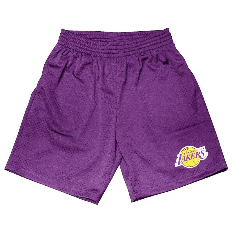 Los Angeles Lakers Mitchell & Ness NBA HWC Team Mesh Shorts – Purple