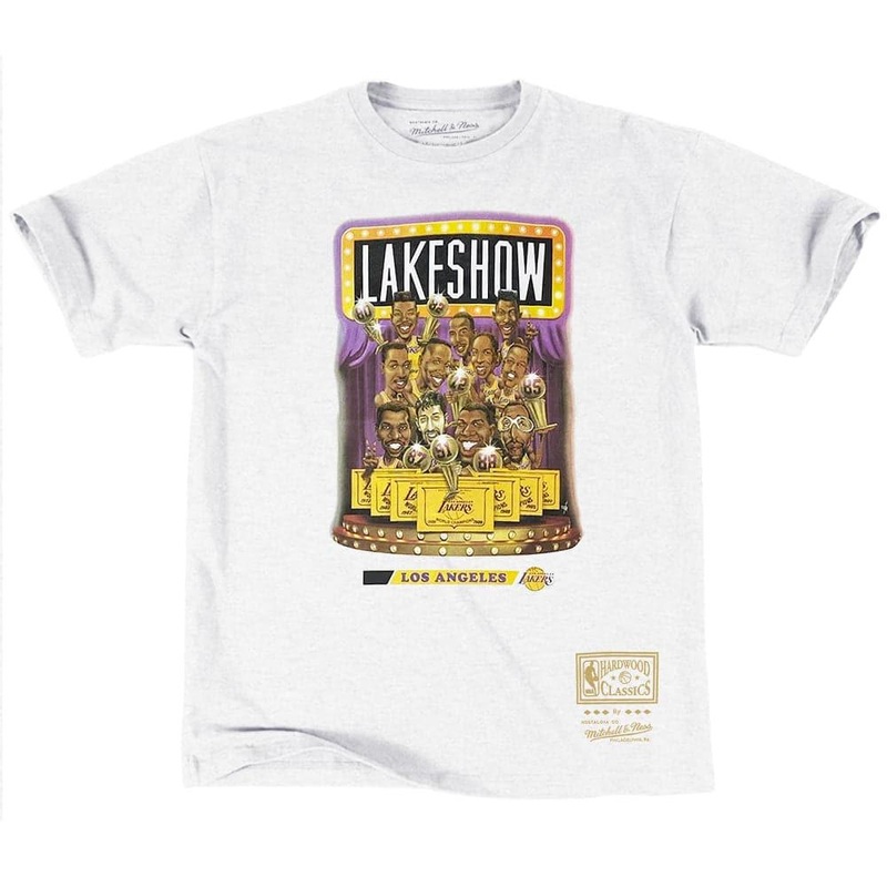 Los Angeles Lakers Mitchell & Ness NBA Lakeshow Cartoon Series Vintage T-Shirt – Vintage White