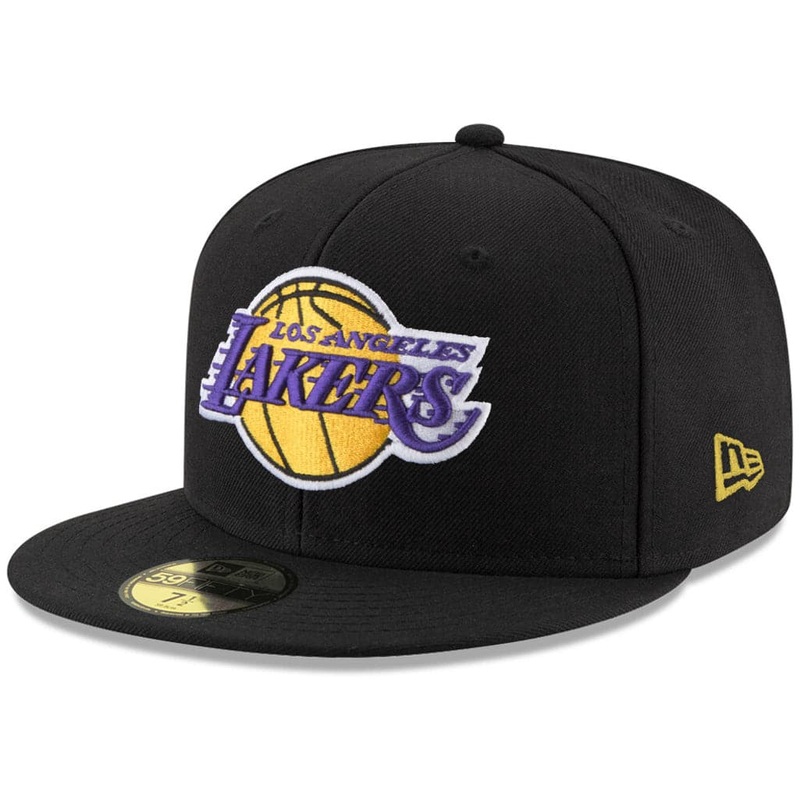 Los Angeles Lakers New Era NBA Team 59FIFTY Fitted Hat – Black