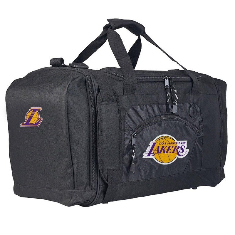 Los Angeles Lakers Northwest NBA Roadblock Duffel Bag – Black