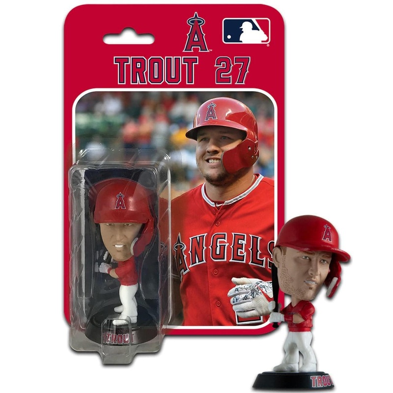 Mike Trout Los Angeles Angels Imports Dragon MLB 4″ Bobblehead Figure