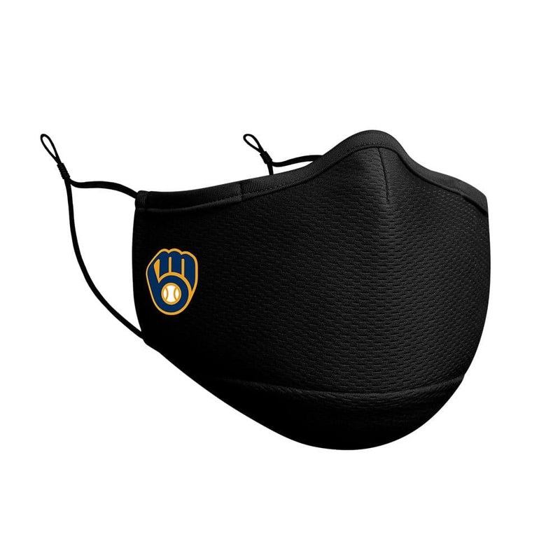 Milwaukee Brewers New Era MLB On-Field Team Logo Face Mask – Black