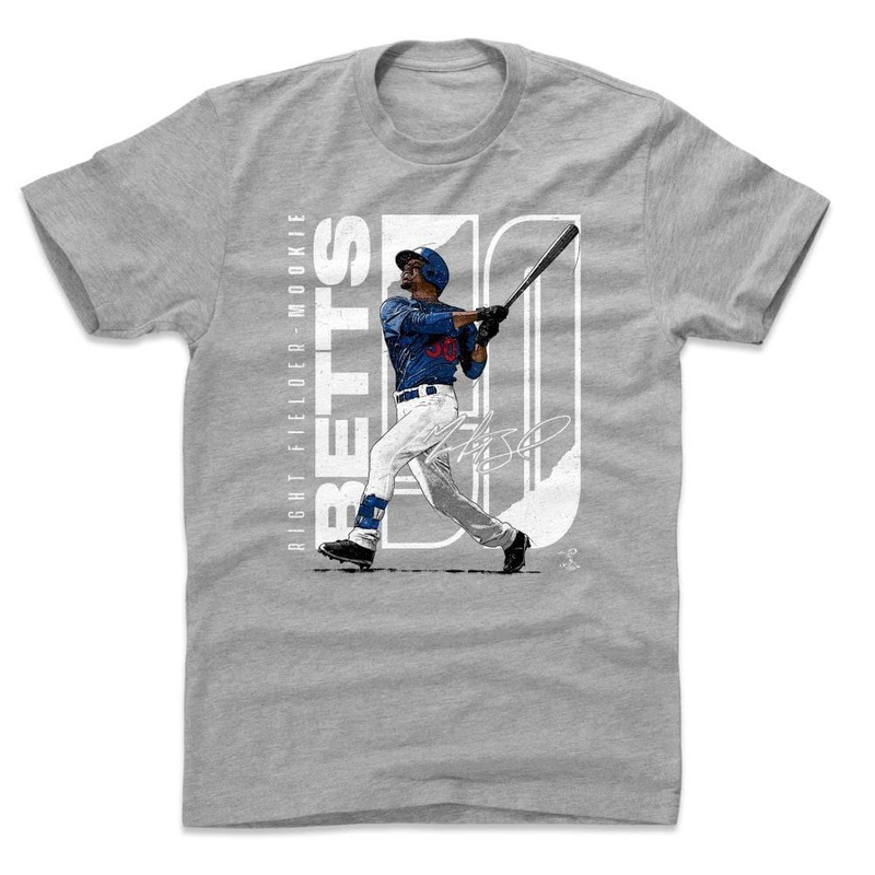 Mookie Betts Los Angeles Dodgers 500 Level MLB Stretch T-Shirt – Grey