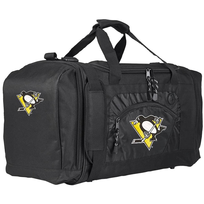 Pittsburgh Penguins Northwest NHL Roadblock Duffel Bag – Black