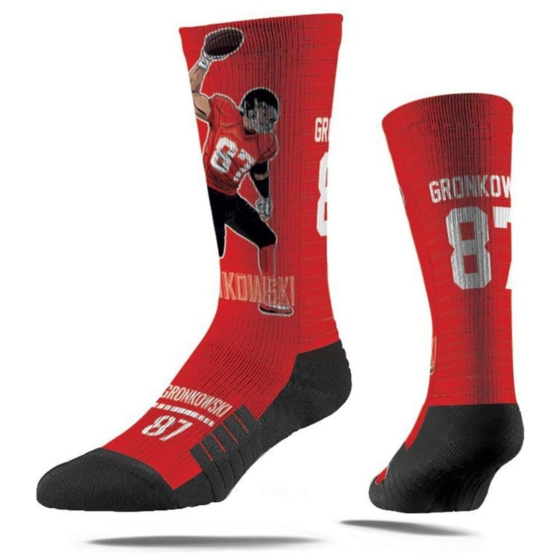 Rob Gronkowski Tampa Bay Buccaneers Strideline NFL Celebration Classic Crew Socks – Red
