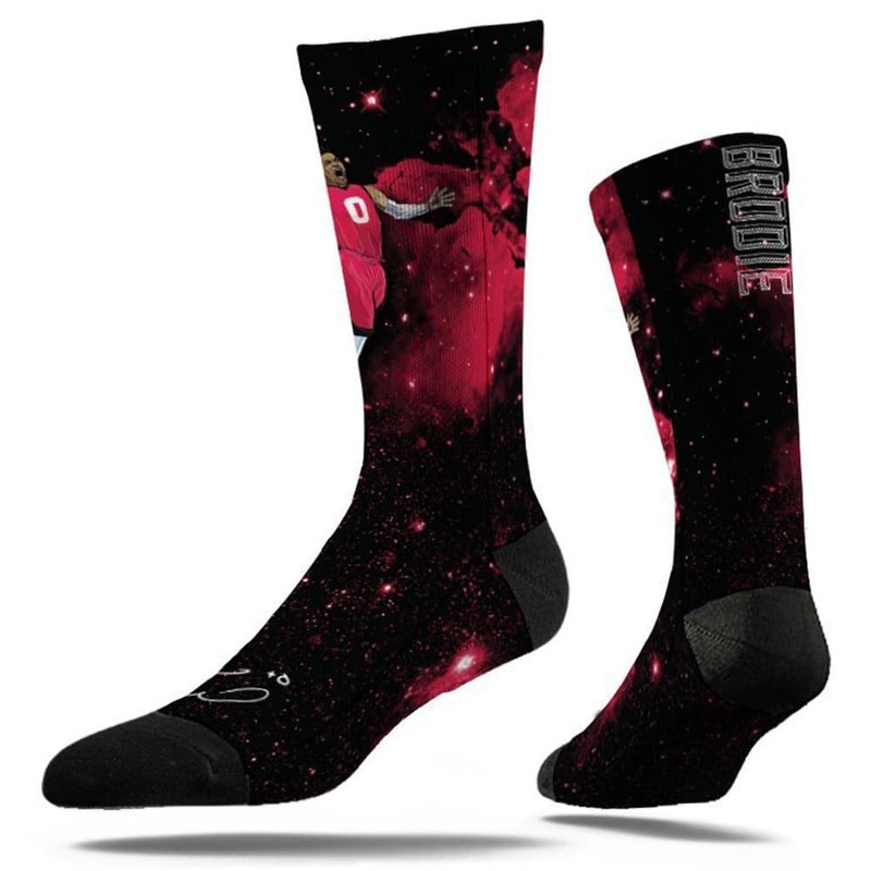Russell Westbrook Washington Wizards Strideline NBA Galaxy Premium Crew Socks – Black