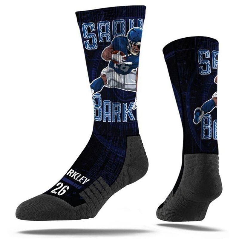 Saquon Barkley New York Giants Strideline NFL Action Premium Crew Socks – Black